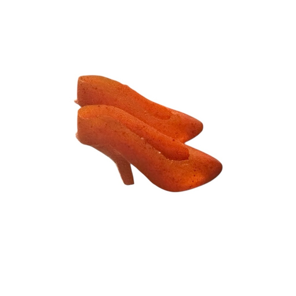 Barbie heels, vintage, orange, 1980s